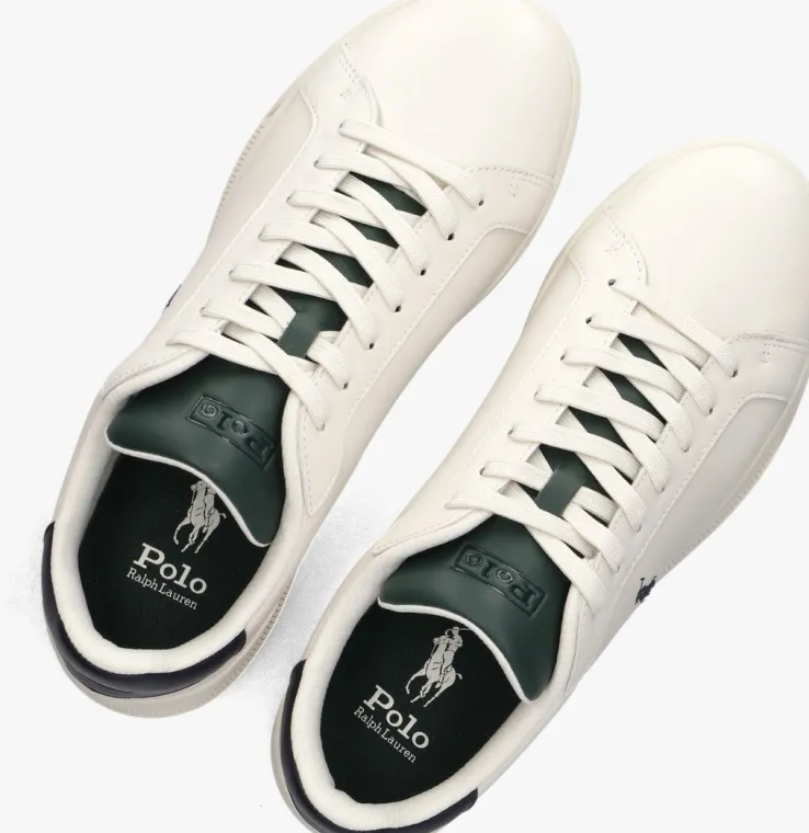 witte polo ralph lauren lage sneakers heritage court ii