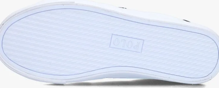 witte polo ralph lauren lage sneakers theron iv