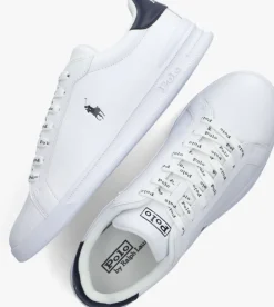 witte polo ralph lauren lage sneakers hrt court ii