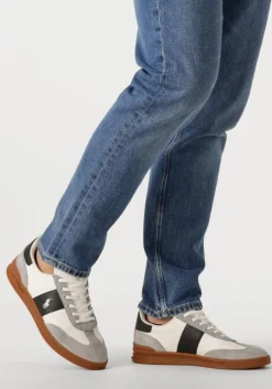 witte polo ralph lauren lage sneakers heritage aera pp low top lace