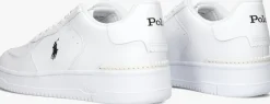 witte polo ralph lauren lage sneakers masters court low top