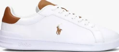 witte polo ralph lauren lage sneakers hrt court ii