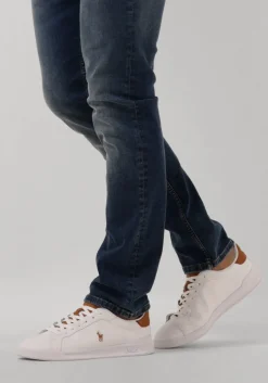 witte polo ralph lauren lage sneakers hrt court ii
