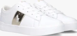 witte polo ralph lauren lage sneakers frazier