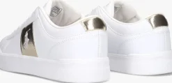 witte polo ralph lauren lage sneakers frazier