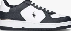 witte polo ralph lauren lage sneakers mastercourt