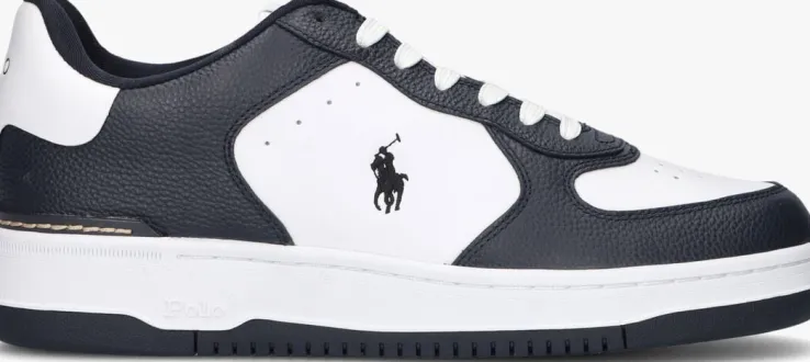 witte polo ralph lauren lage sneakers mastercourt