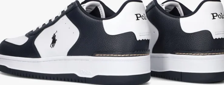 witte polo ralph lauren lage sneakers mastercourt
