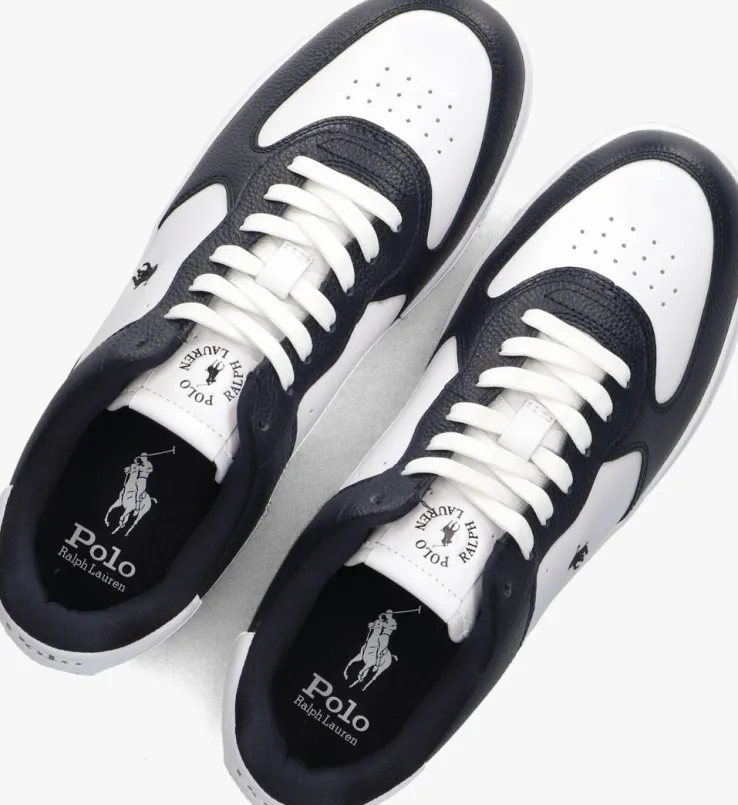 witte polo ralph lauren lage sneakers mastercourt