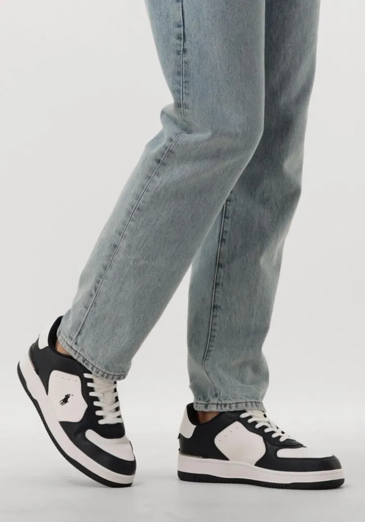 witte polo ralph lauren lage sneakers mastercourt
