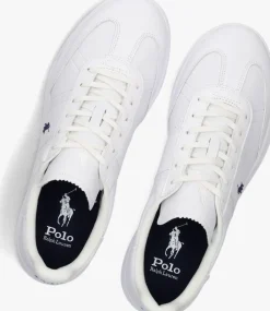 witte polo ralph lauren lage sneakers hrt aera pp low top lace