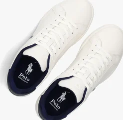 witte polo ralph lauren lage sneakers heritage court ii