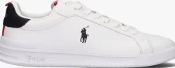 witte polo ralph lauren lage sneakers hrt court ii