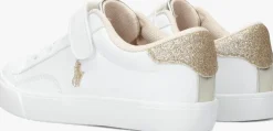 witte polo ralph lauren lage sneakers theron v ps