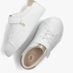 witte polo ralph lauren lage sneakers theron v ps