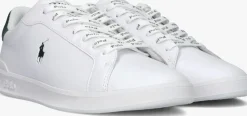 witte polo ralph lauren lage sneakers hrt court ii