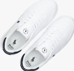 witte polo ralph lauren lage sneakers masters court