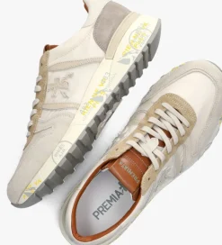 witte premiata lage sneakers lander