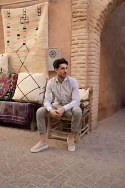 witte profuomo casual overhemd ppuh10040