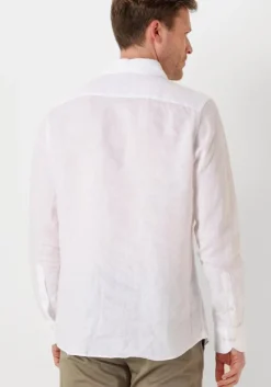 witte profuomo klassiek overhemd shirt x-cutaway linen