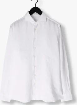 witte profuomo klassiek overhemd shirt x-cutaway linen