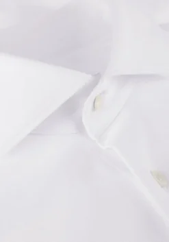 witte profuomo klassiek overhemd knitted shirt