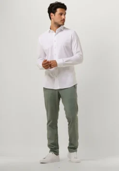 witte profuomo klassiek overhemd knitted shirt