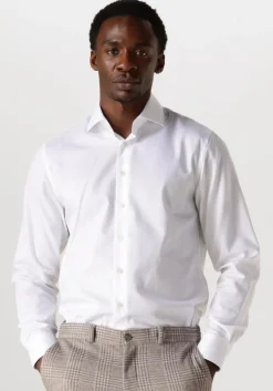 witte profuomo klassiek overhemd fine twill - slim fit - non iron