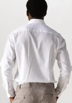 witte profuomo klassiek overhemd fine twill - slim fit - non iron