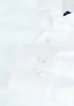 witte profuomo klassiek overhemd shirt x-cutaway japanese knitted