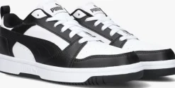 witte puma lage sneakers rebound v6 lo jr