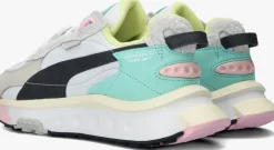 witte puma lage sneakers wild rider layers