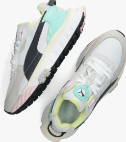 witte puma lage sneakers wild rider layers