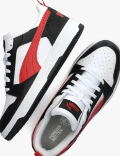 witte puma lage sneakers rebound v6