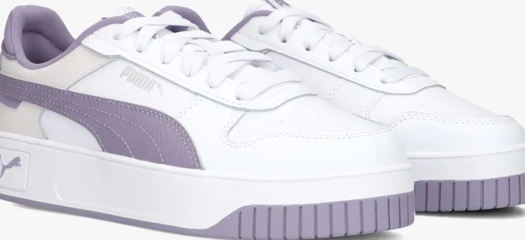 witte puma lage sneakers carina street jr