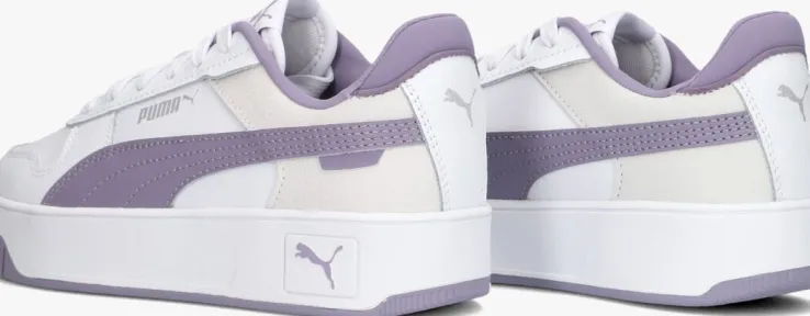 witte puma lage sneakers carina street jr