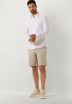 witte pure path casual overhemd jersey basis shirt