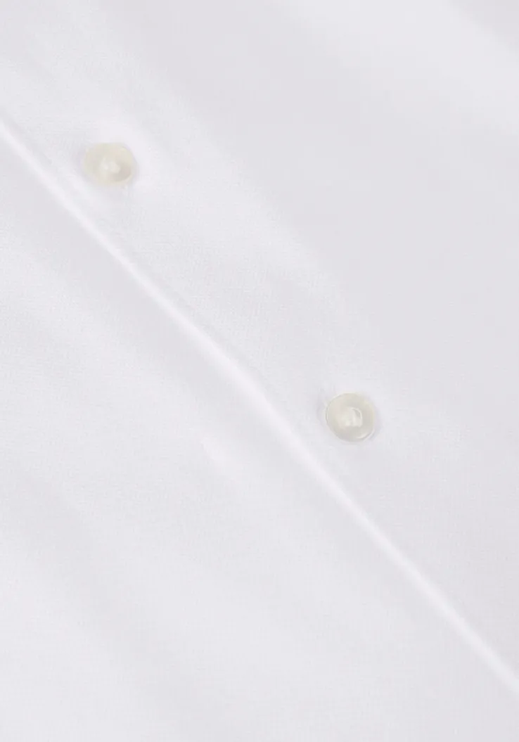 witte pure path casual overhemd pique shortsleeve button up shirt