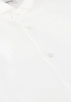 witte purewhite casual overhemd melange ss basic shirt