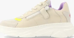 witte red-rag lage sneakers 13298