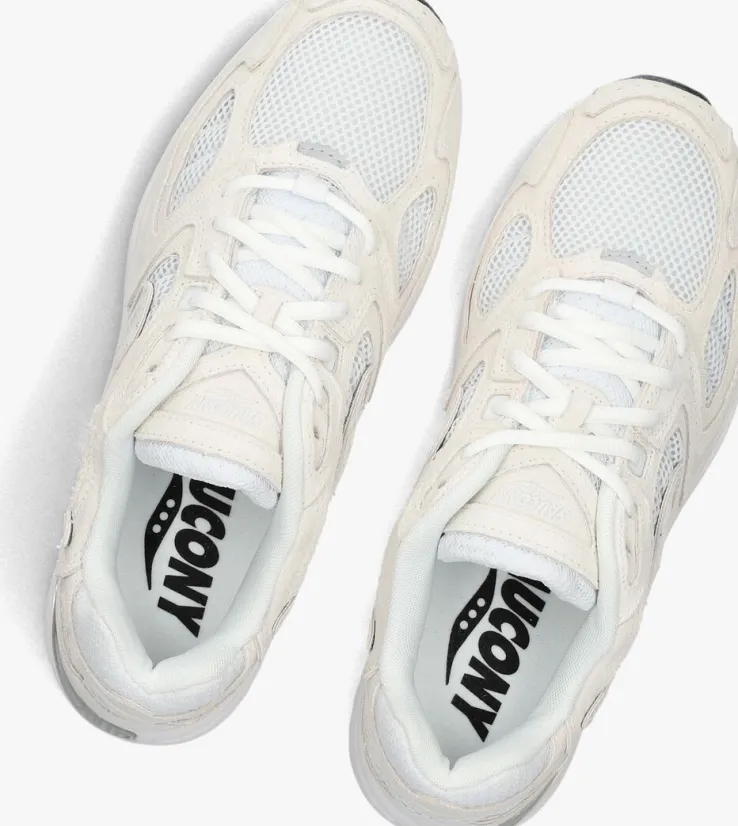 witte saucony lage sneakers grid jazz 9