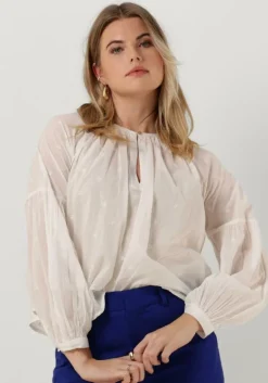 witte scotch & soda blouses tie front easy volume dobby blouse