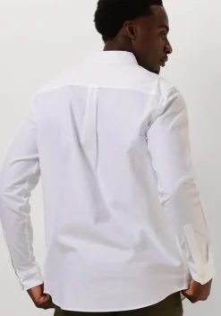 witte scotch & soda casual overhemd oxford solid