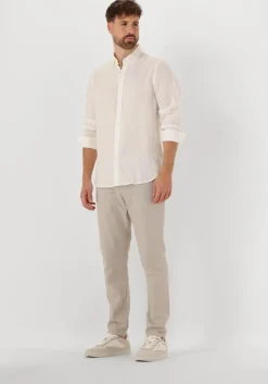 witte scotch & soda casual overhemd linen shirt ls button-d