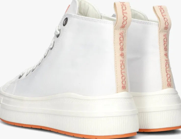 witte scotch & soda hoge sneakers iris