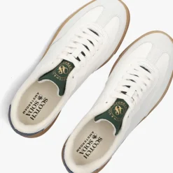 witte scotch & soda lage sneakers slim