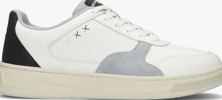 witte scotch & soda lage sneakers elliot