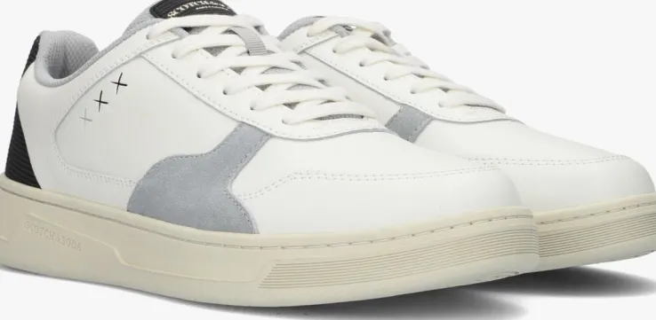 witte scotch & soda lage sneakers elliot