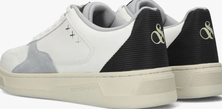 witte scotch & soda lage sneakers elliot
