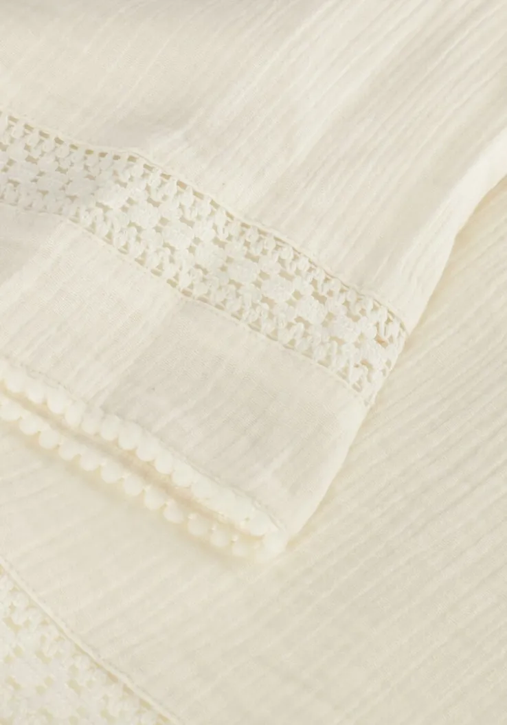 witte scotch & soda minirok lace detail crinkle cotton mini skirt